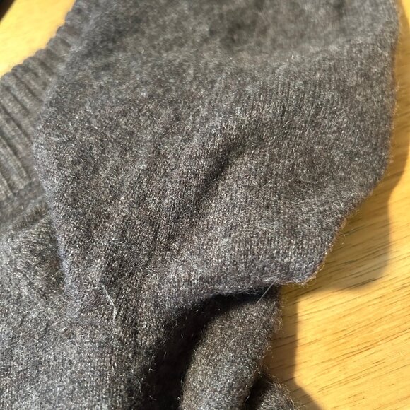 Womens Robert Rodriguez Charcoal Gray 100% Cashmere Tunic Sweater S - Picture 11 of 13